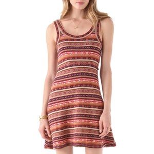 Free People Fair Isle Sweater Dress XS Multicolor